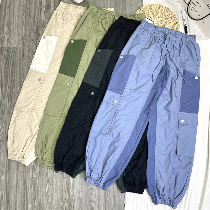 美式～机能多口袋冲锋裤 户外速干薄款中低腰抽绳束脚阔腿工装裤,女装/女士精品,休闲裤,淘宝优惠券,粉丝福利购,淘宝优惠卷