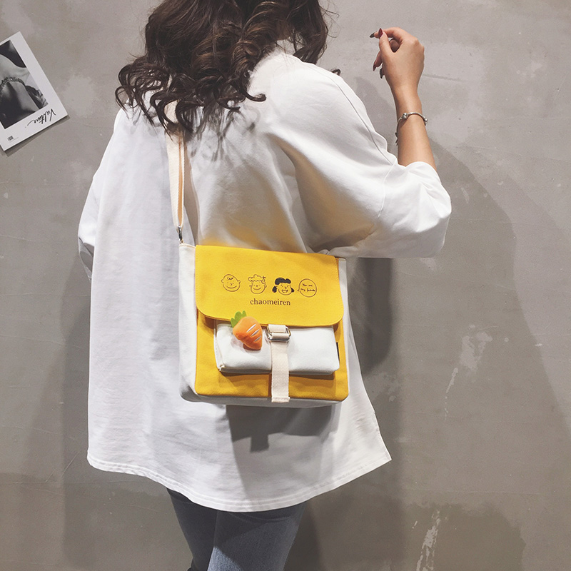 可爱小包包女包新款2020时尚帆布包女斜挎百搭单肩包日系挎包书包|msdalam kategori Beg kulit/wanita/beg lelaki, beg Ms. - dari Buy2taobao.com untuk memberikan perkhidmatan ejen Taobao profesional membeli