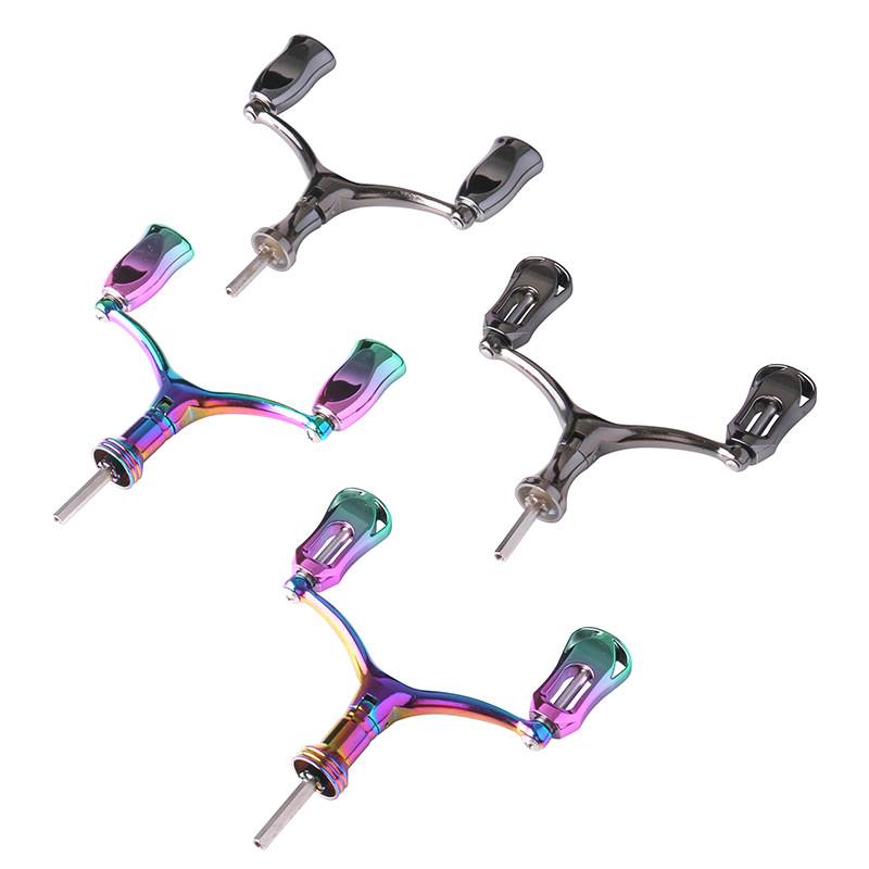 得趣渔轮双摇臂改装握把