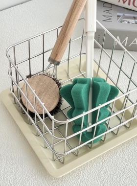 北欧ins简约铁艺桌面零食收纳沥水水果收纳篮置物整理拍摄道具