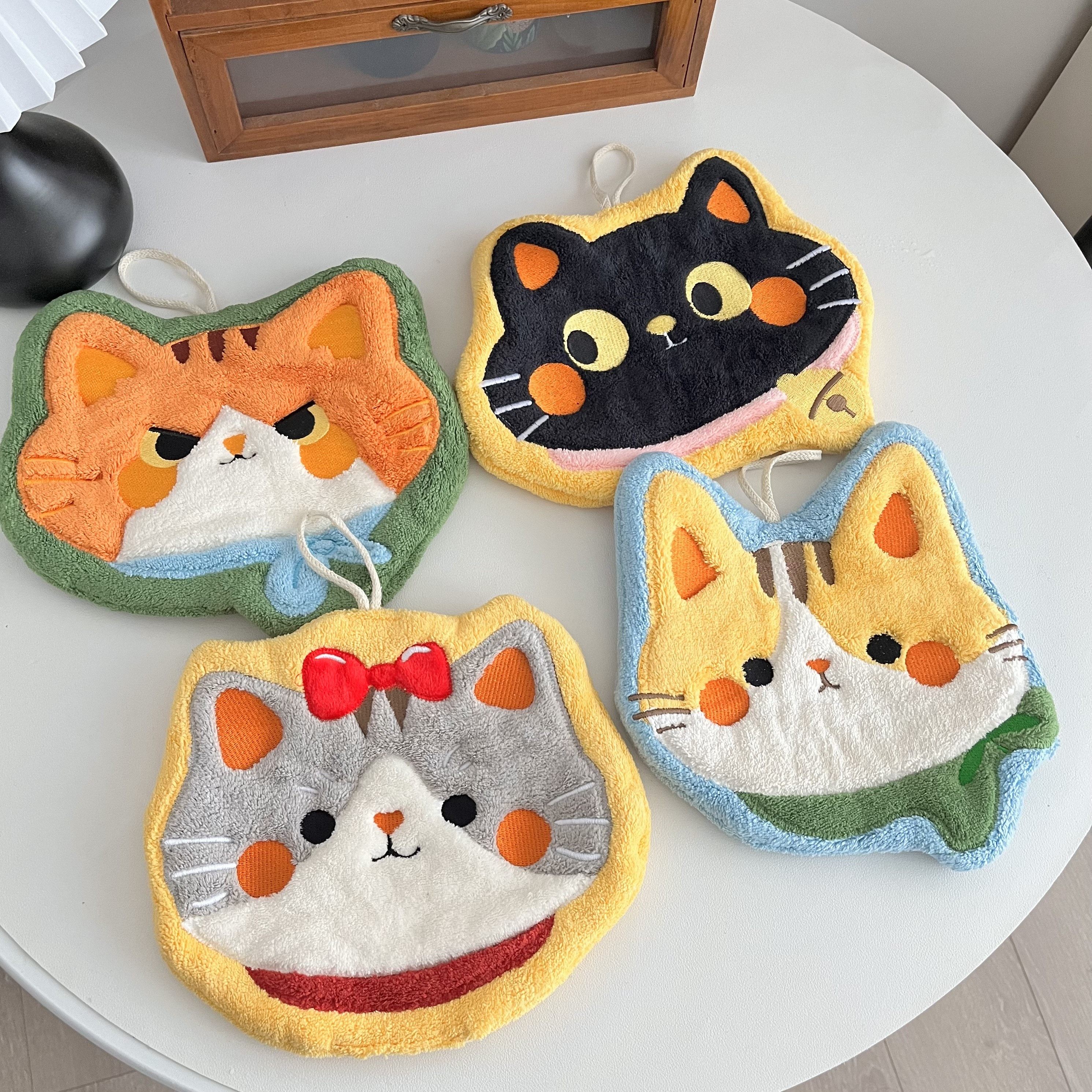 可爱猫咪擦手巾儿童家用厨房卫生间卡通擦手擦脚速干吸水毛巾女生,家庭/个人清洁工具,厨房擦手巾,淘宝优惠券,粉丝福利购,淘宝优惠卷