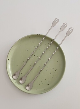 *Day N Night*不锈钢吧勺奶茶店奶茶搅拌棒鸡尾酒调酒奶茶加厚匙