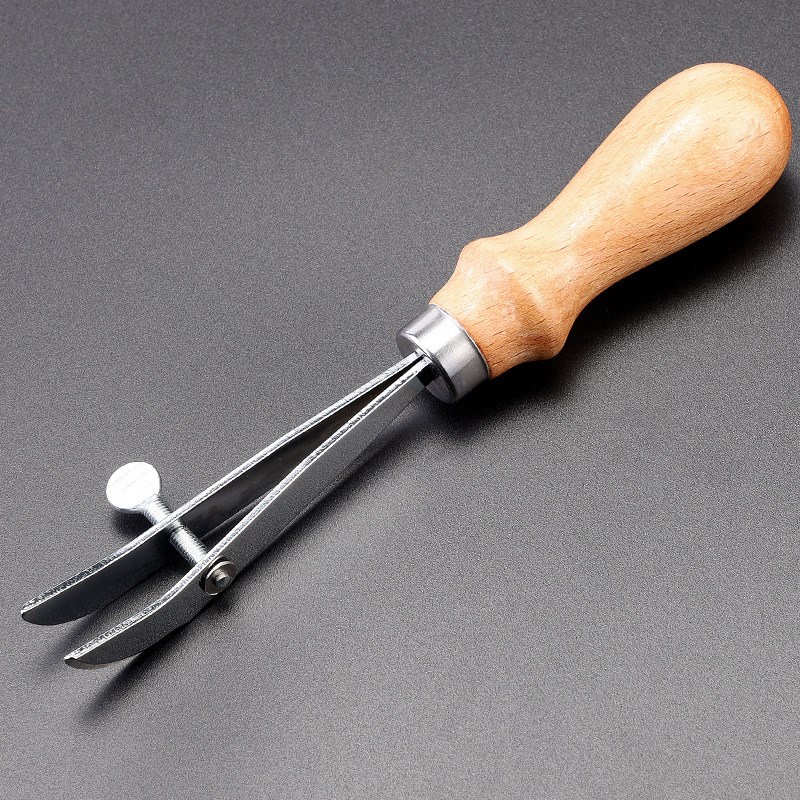 刀口圆滑不伤皮料 可调宽度边u线器 手工DIY皮革 边线器压边器703