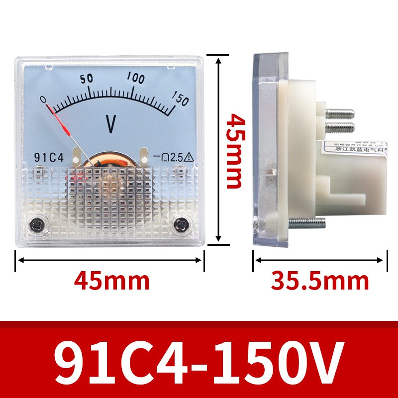91C4指针直流电流表毫安表9t1C4-30mA500mA1A2A10A机械表头