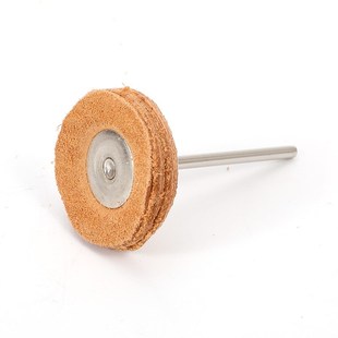 2.35/3f.0MM柄牛皮轮玉石雕翡翠蜜蜡橄榄核雕刻抛牛皮磨头