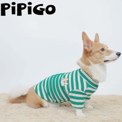 条纹卫衣高领宠物t狗狗衣服保暖纯棉四季可穿柯基柴犬腊肠屁屁狗