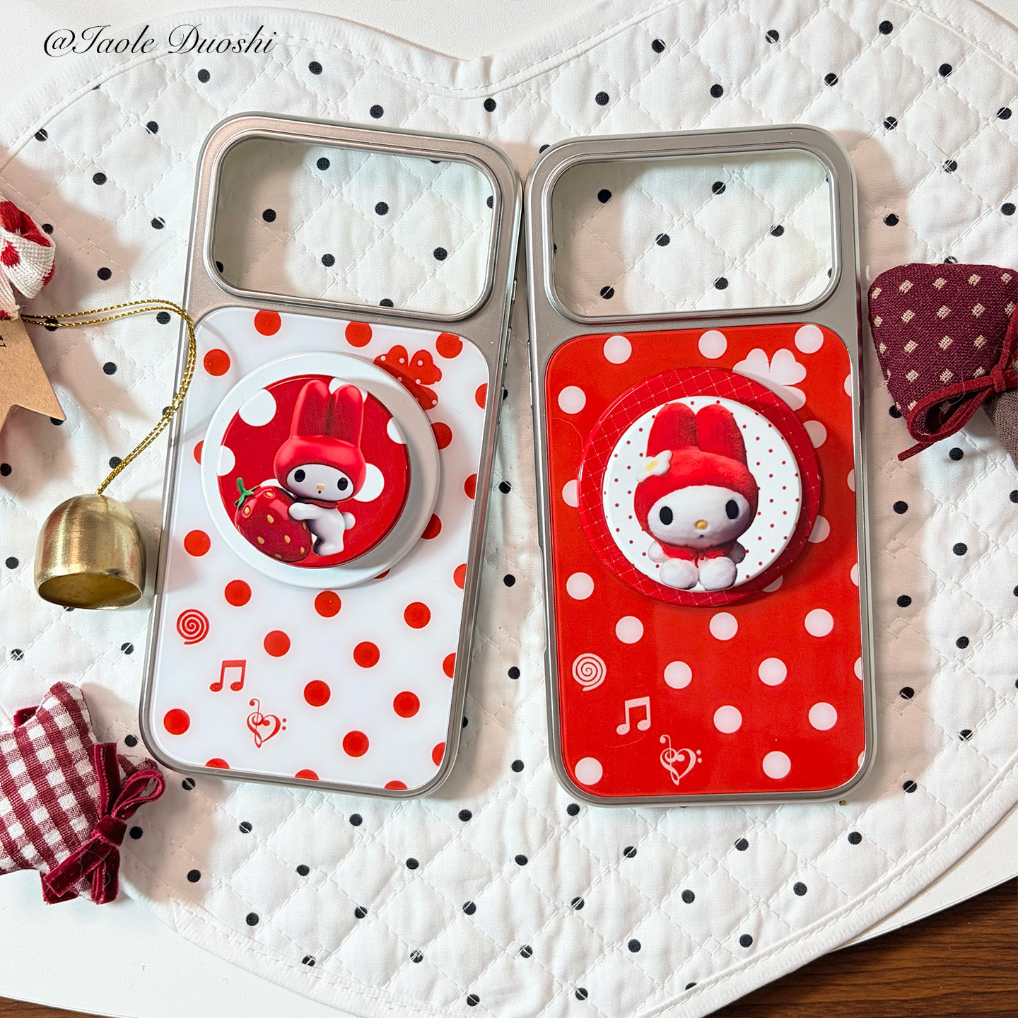 适用圣诞新年红波点四叶草简约ins日韩iphone1617promax亚克力壳苹果15plus131412银边手机壳,3C数码配件,手机保护套/壳,淘宝优惠券,粉丝福利购,淘宝优惠卷