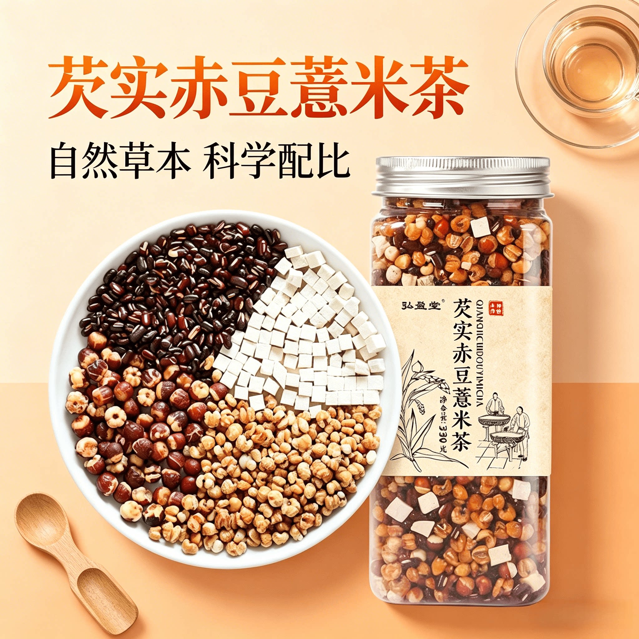 弘盈堂古法三蒸三晒芡实薏米茶图片