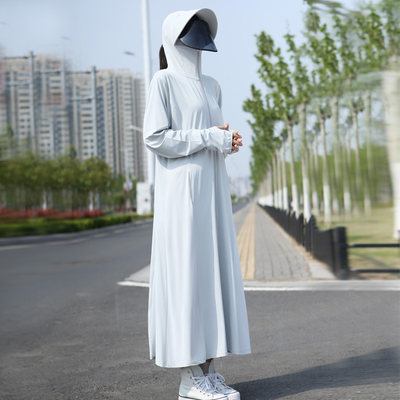 女防紫外线长款夏季UPF50+防晒衣
