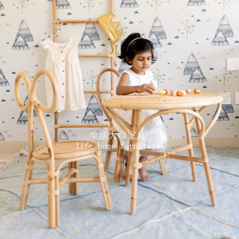 其他儿童藤椅手工编织环保无味