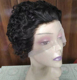 short lace kinky brazilian popular 13x1 curly hair wig