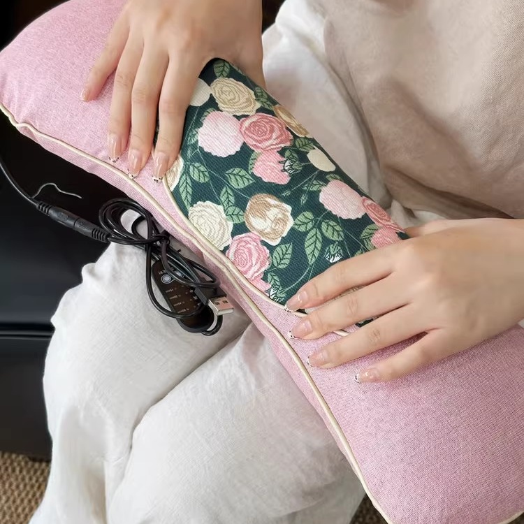 艾草颈椎专用枕头助睡眠护颈椎睡觉艾灸电加热敷脊椎秋冬骨头成人