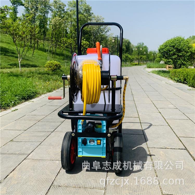 60升电动推车喷雾器 充电式大棚打药机 小型轻便型消毒机