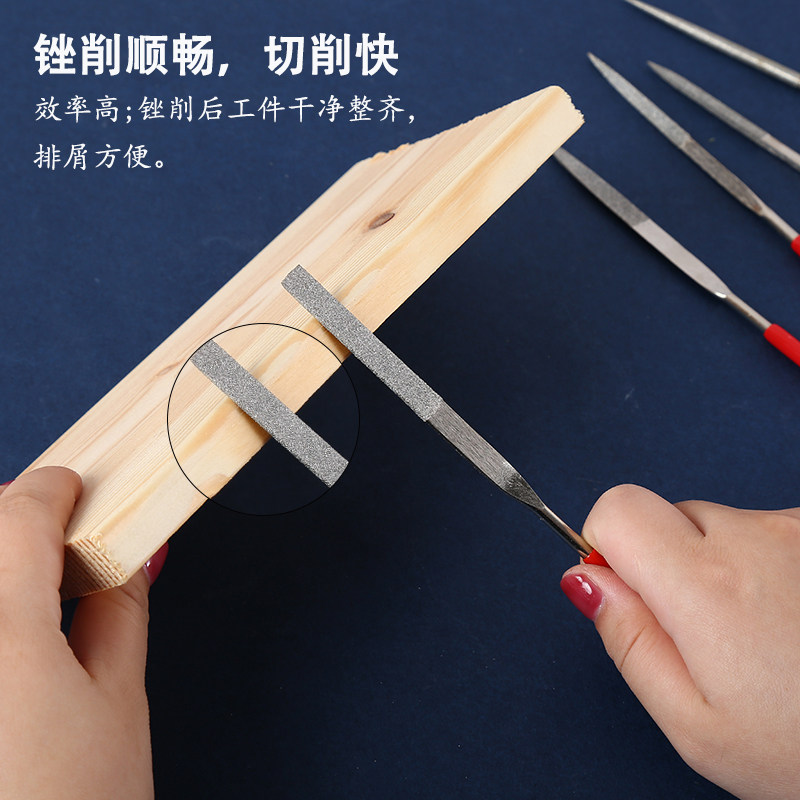 WOODWORKING WORKSHOP DIAMOND FILES STEEL FILES SMALL ALLOY GRINDING TOOLS KINDERGARTEN CHILDRENS DIY HANDMADE MATERIALS