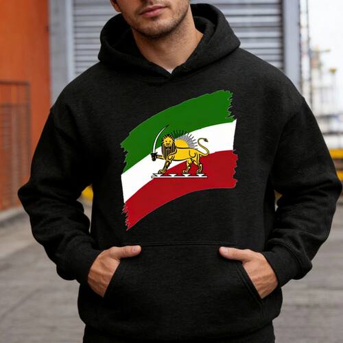 Lran Flag Printed Clothing Lion and Sun Persian Creative Des