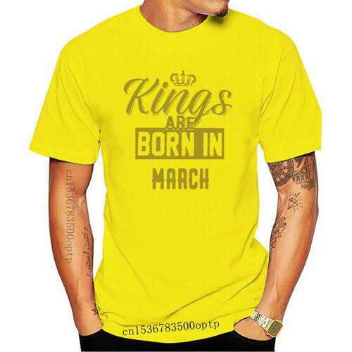 2020 New Men T-Shirt Men Summer Style Kings Are Born In Marc