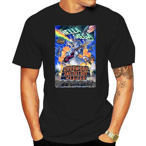 new The Hella Mega Tour 2020 Green Day Weezer Fall Out Boy T