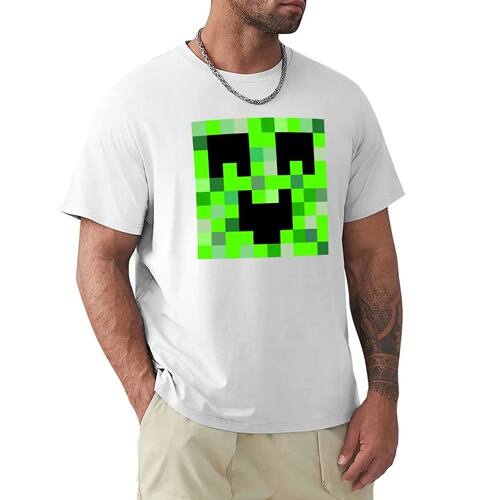 Kawaii Creeper T-Shirt Anime T Shirts Clothes Men Graphic T