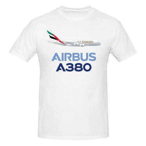 Funny Airbus A380 Airplane Men's T-shirt Printed Tops Are Lo