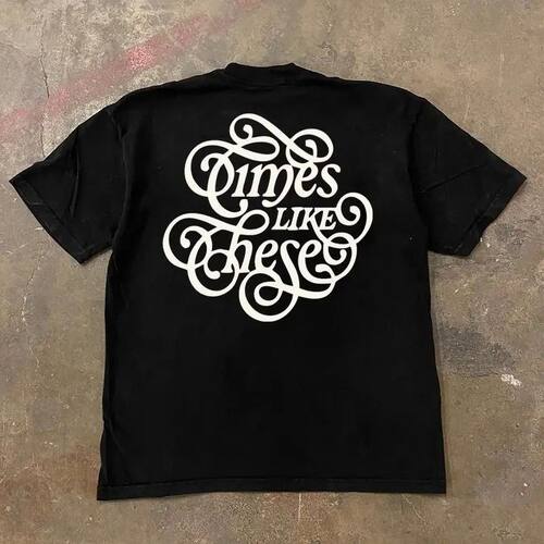 Fashion Men's Clothing Women's Clothing Retro Letter Cotton