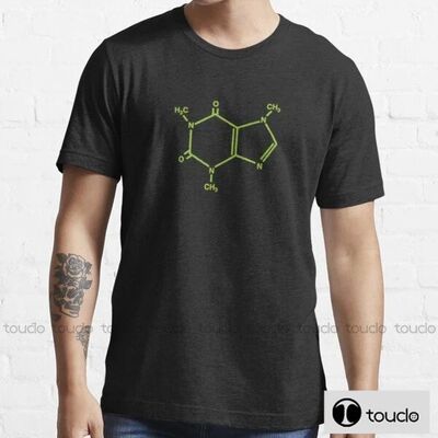 New Caffeine Molecule New Print T-Shirt 3D T-Shirt Summer Tr