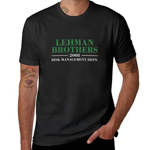 Lehman Brothers Risk Management T-Shirt vintage boys whites