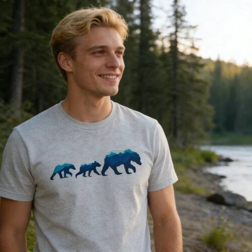 Bear Family T-Shirt Rock Climbing Gift Shirt Bouldering Swea