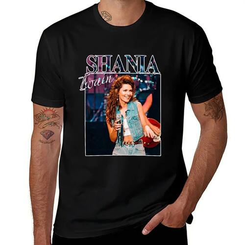 Shania Twan T-Shirt funny shirt cotton custom t shirt Funny