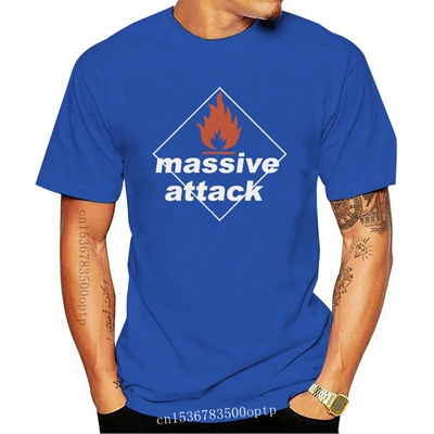 New 2021 MASSIVE ATTACK Hip Hop Group Men's Black T-Shirt S
