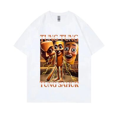 Tung Tung Tung Sahur Graphic T-shirt Italian Brainrot Funny