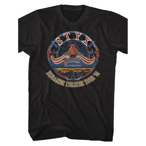 Styx Paradise Theatre Tour 1981 Mens T Shirt 2025 Comfortabl