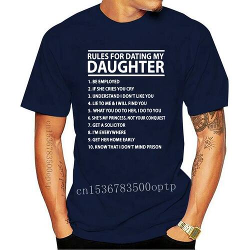 Rules For Dating My Daughter - Mens Funny T-Shirt Father's D