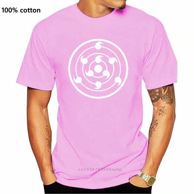 Men Jersey Tee Shirt 2021 Rinnegan Sharingan Black Blue Tee图片