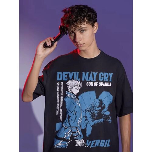 2025 VERGIL Anime Shirt  Men Women Cotton Tees CrewNeck  T S