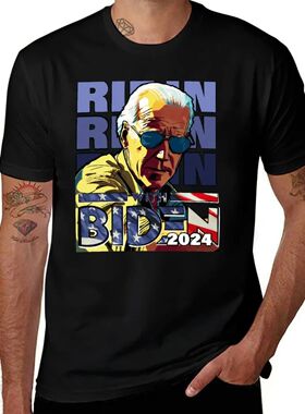 Ridin’ With Biden 2024 T-Shirt boys animal print T-shirts m
