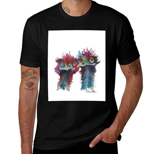 Harriet & Gertrude' Australian Emus T-Shirt tees customizeds