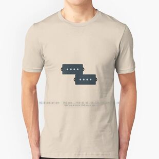 P Style Pickups 100% Cotton T Shirt Bass Guitar P Bass N Rol