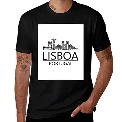 Lisboa-Portugal T-Shirt customizeds boys whites croswit shir