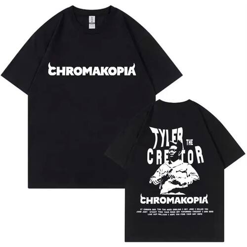 Tyler The Creator Chromakopia World Tour T Shirt Fashion Hip