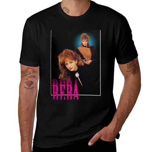 Reba 90s Classic VIntage T-Shirt anime tshirt Short sleeve t