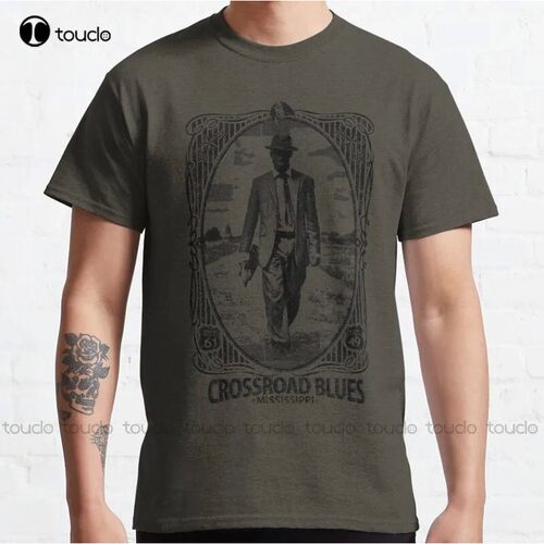 New Crossroad Blues Classic T-Shirt Cotton Tee Shirt Athleti