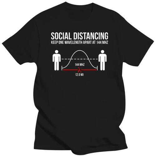 Radio Ham Funny Social Distancing Physical T Shirts Summer S