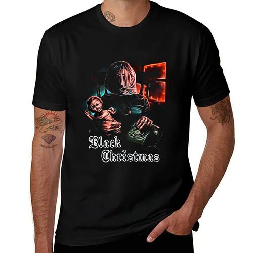 black christmas T-Shirt plus size tops anime figures graphic