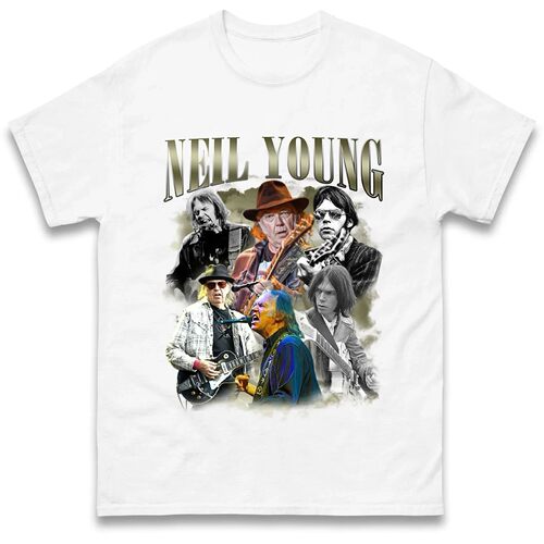 2025Neil Young Bootleg T Shirt Graphic Printed T Shirt Stree
