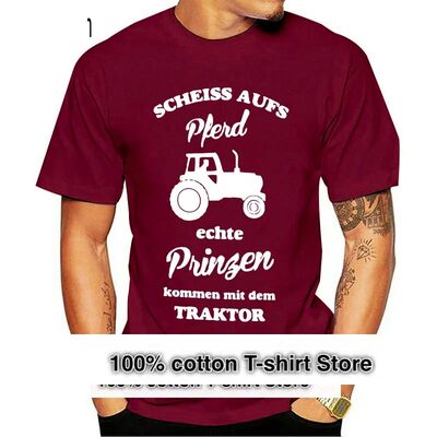 Echte Prinzen kommen mit dem Traktor - Herren T-Shirt - Army
