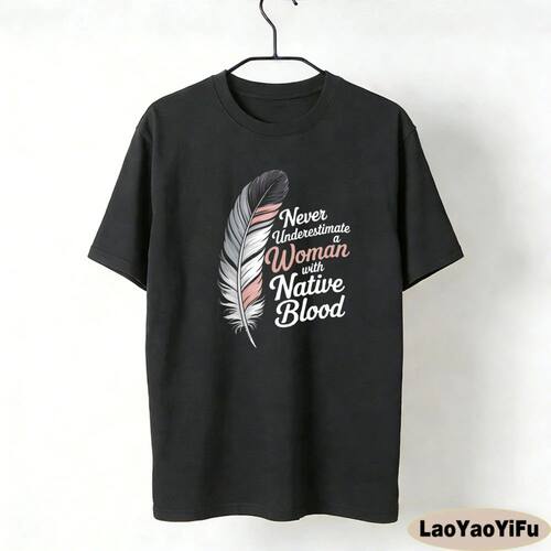 Native Women Sweatshirt Indigenous Pride Feather Graphic Shi