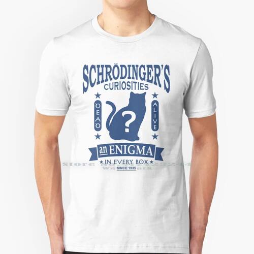 Schrodinger's Cat-Quantum Mechanics Paradox Geek 100% Cotton
