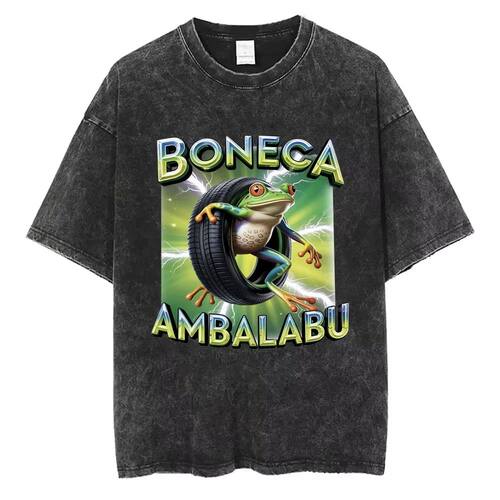 Brr Brr Patapim Washed Vintgae T-shirt Funny Italian Brainro