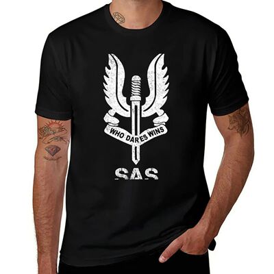 SAS Special Forces Sniper Veteran Vintage Flag 4th of July T