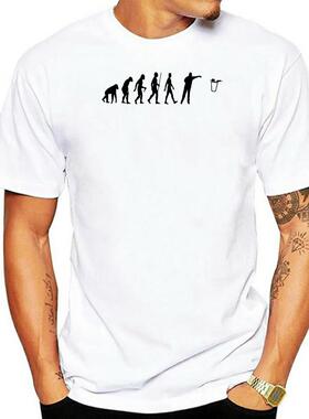 évolution Beer Pong – T-Shirt à manches courtes, col rond